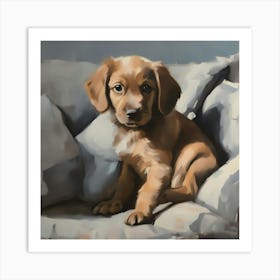 Golden Retriever Puppy Art Print