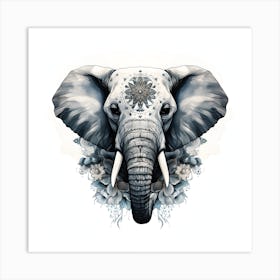 Elephant Series Artjuice By Csaba Fikker 011 1 Art Print