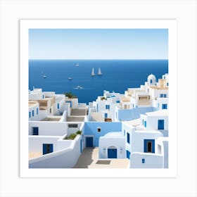 Santorini, Greece Art Print