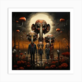 Family Of The Dead Art Print