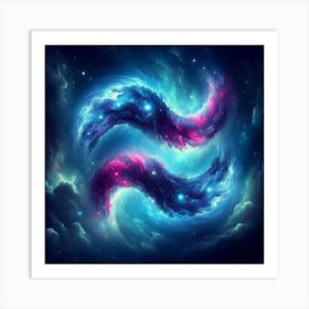 Aquarius Nebula #3 Art Print