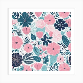 Floral Pattern 5 Art Print