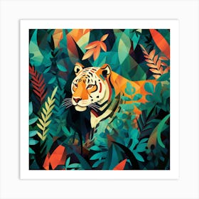 Tiger In The Jungle 5 Art Print