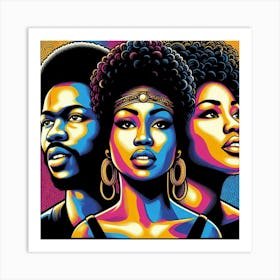 Afros Art Print