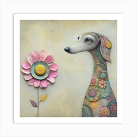 A whimsical dog 2 Art Print