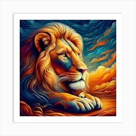 Creative Wild Animal Representation 65 Art Print