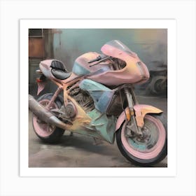 A motorcycle 5 Art Print