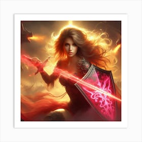 Elven Warrior 5 Art Print