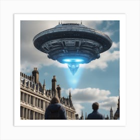 Aliens In London Art Print