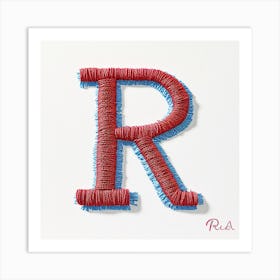 Letter R 6 Art Print