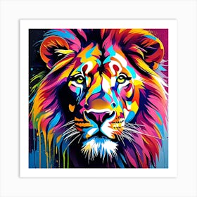 Lion Painting 1 Art Print