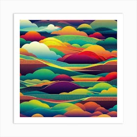 Abstract Landscape Painting 7 Art Print