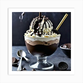 Oreo Sundae Art Print