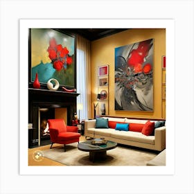 Living Room Art Art Print