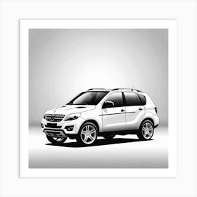 Mercedes Benz Ml Art Print