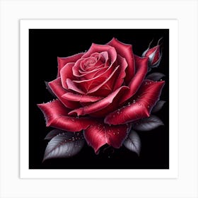 Red Rose 2 Art Print
