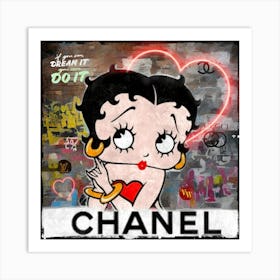 Chanel- Bettty Boop Art Print