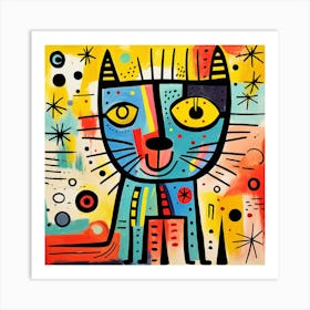 Cat In Space Art Print