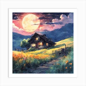 House In The Countryside Art Print