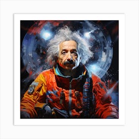 Albert Einstein 5 Art Print