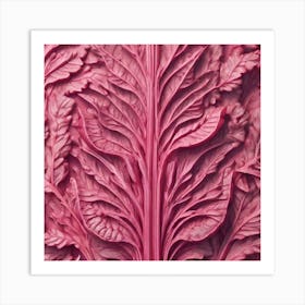 Red Cabbage Leaf Art Print