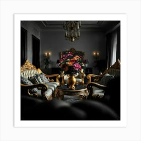 Opulent Living Room Art Print