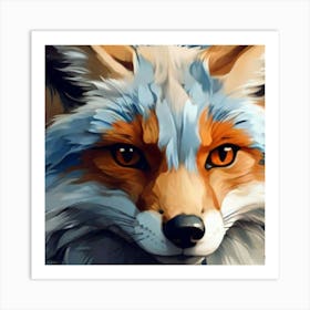 Fox Painting 1 Art Print