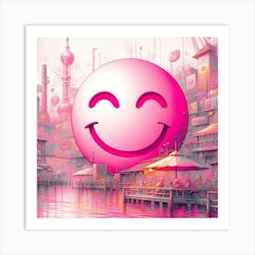 Smiley Face 17 Art Print