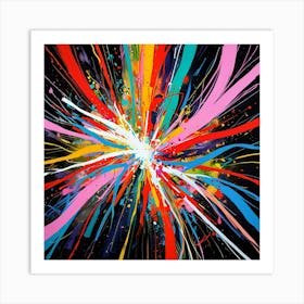 Burst Of Color 1 Art Print