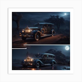 Dracula's Hearse Art Print