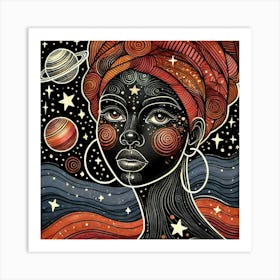 Astranova Celestial Portrait Art Print