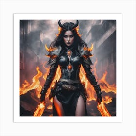 Devil Woman 1 Art Print