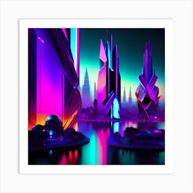 Futuristic City Art Print