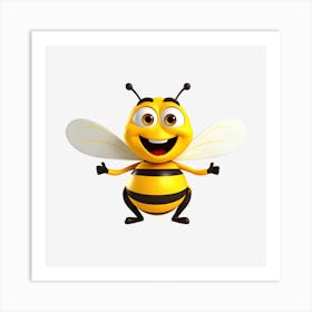 Happy Bee Art Print