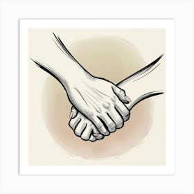 Handshake Art Print