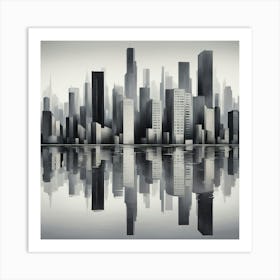 Cityscape Canvas Art 1 Art Print