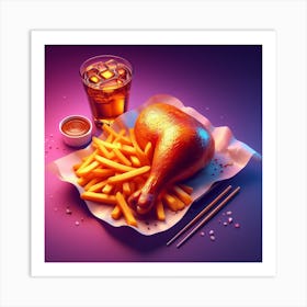 Chicken Food Restaurant36 Art Print