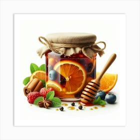 Jar With Jam 5 Art Print