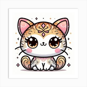 Creative Feline Cat Artwork 30 Art Print