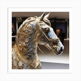 Gold Horse Art Print