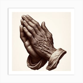 Praying Hands Art Print