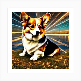 Pembrokeshire Corgi 2 Art Print