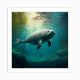 The Manatee's Dance Art Print