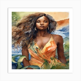 African Beauty Art Print