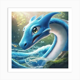 Blue Dragon 1 Art Print