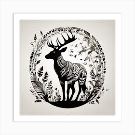 Deer Art Art Print