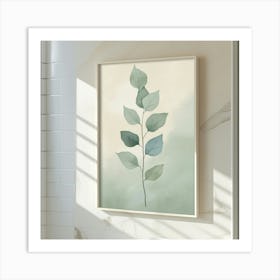 Watercolor Leaf Print Art Print