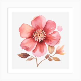 Watercolor Flower 2 Art Print