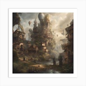 Fantasy City Art Print