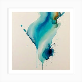 Abstract Watercolor Painting 2 Art Print